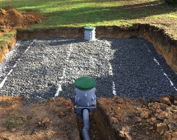 Installation de drain sur un terrain particulier