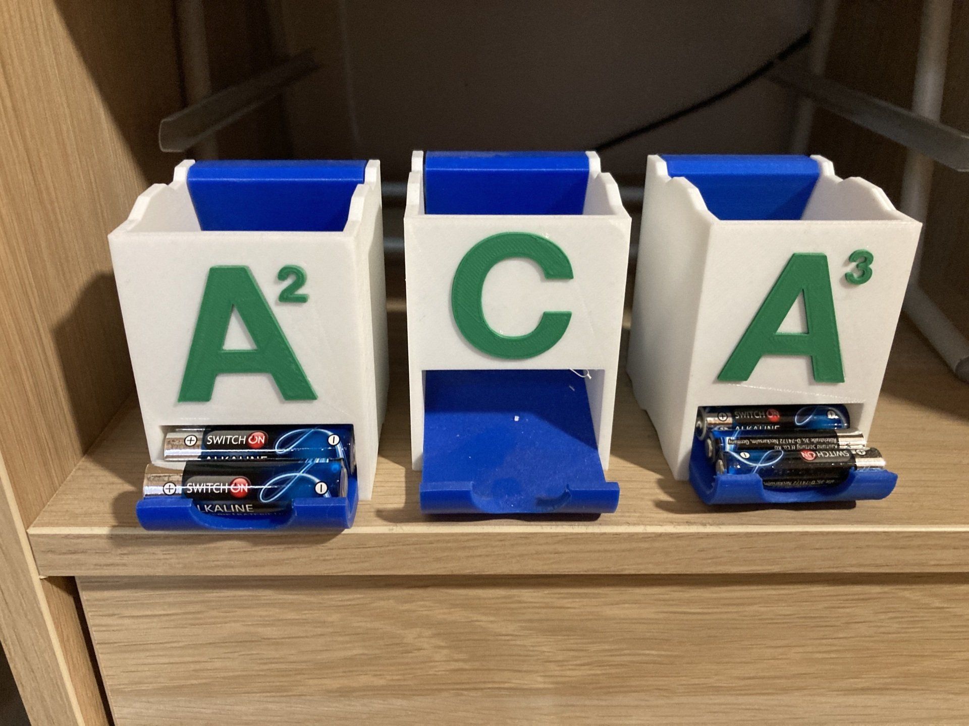 3D Druck Batterienaufbewahrung