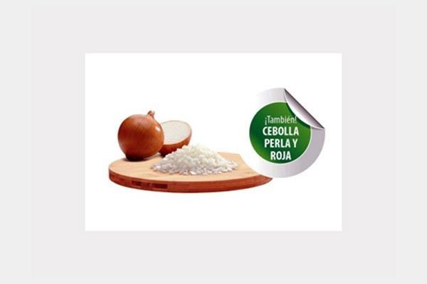 A sticker that says cebolla perla y roja on it