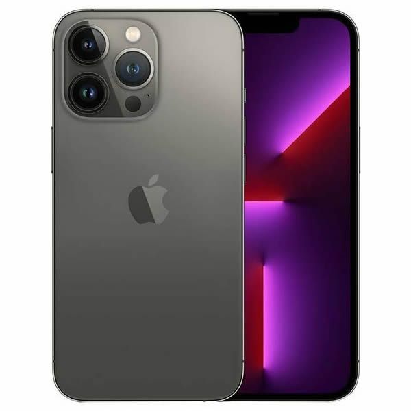IPhone de Apple en color grafito, vistas frontal y trasera