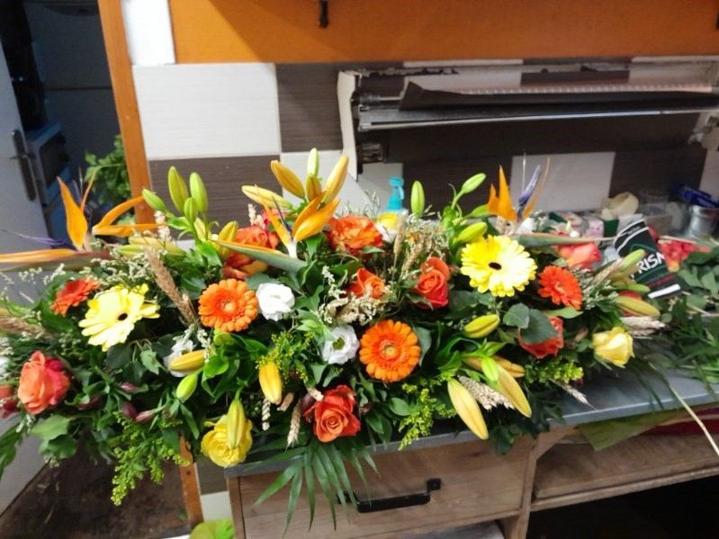 Fleurs jaunes et oranges