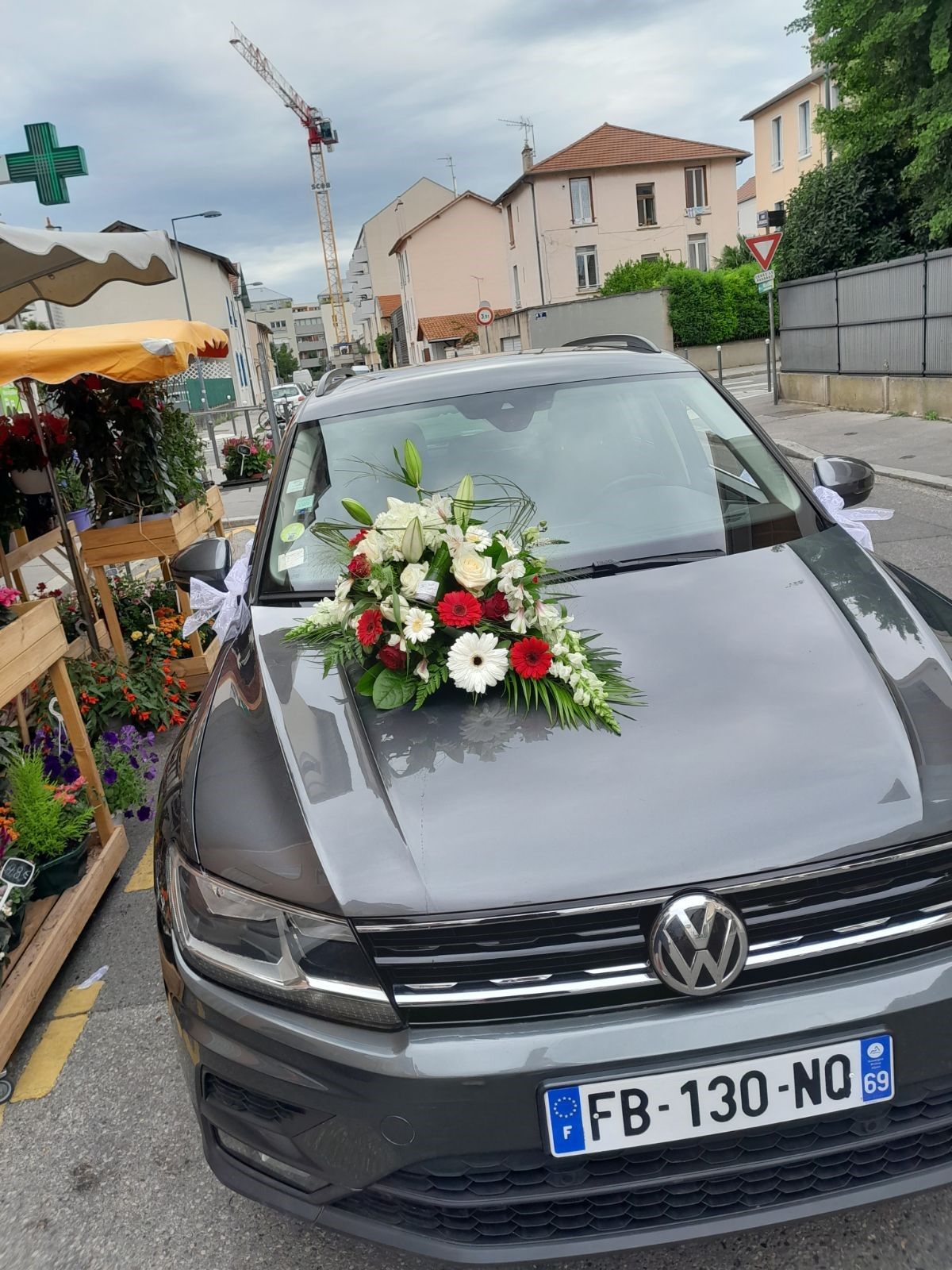 Décoration voiture mariage