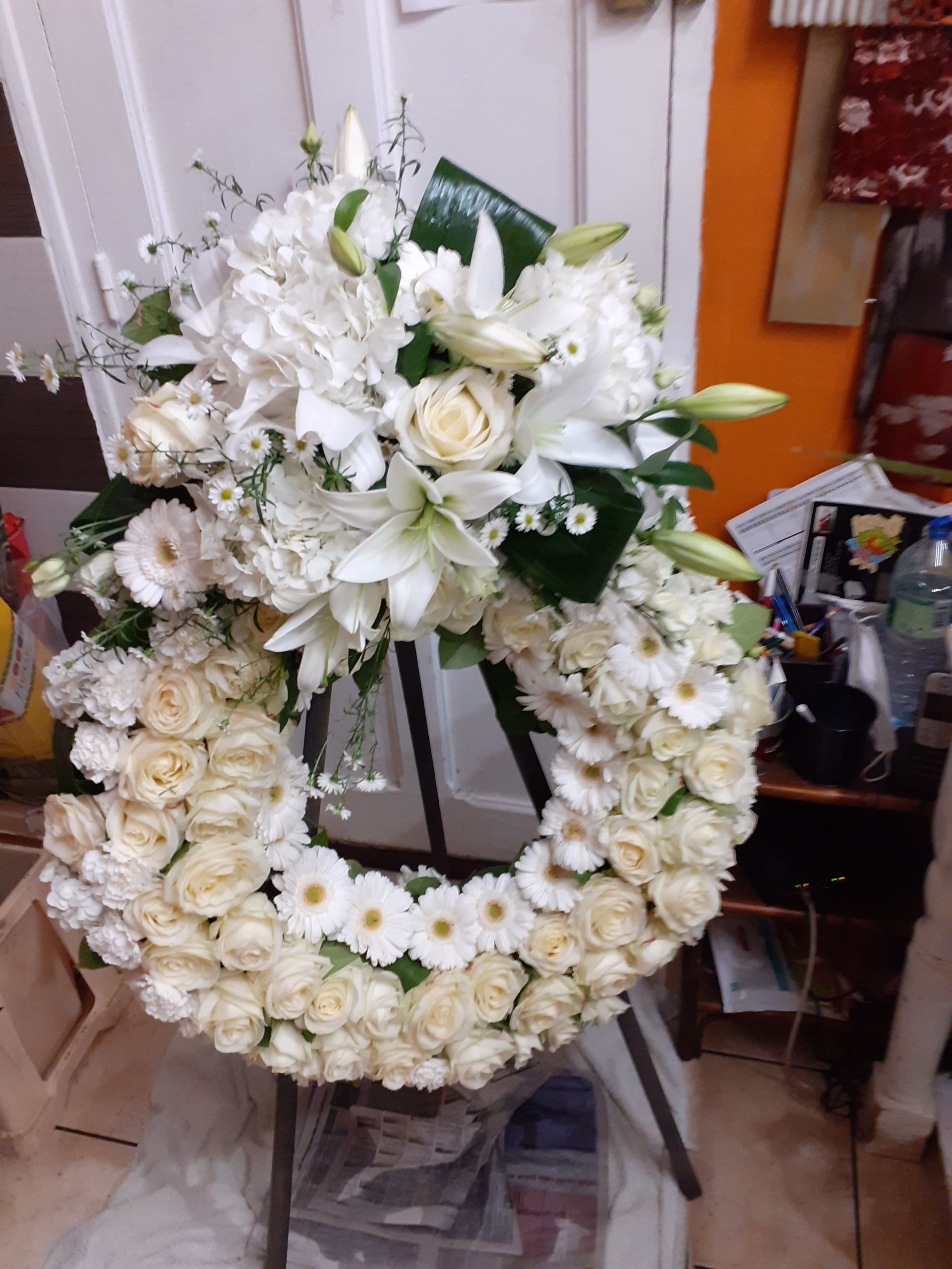 Couronne de deuil grand format