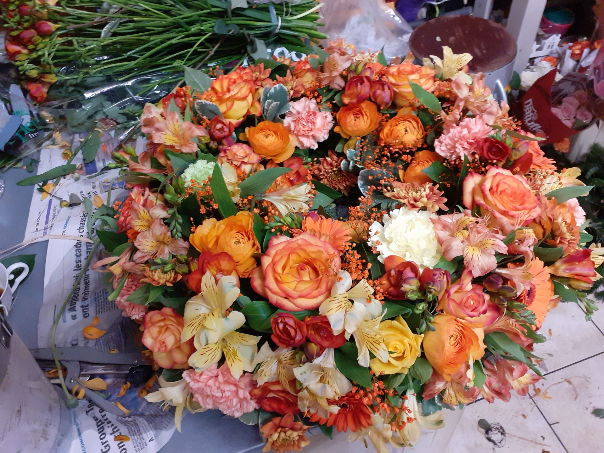 Fleurs de deuil multicolor