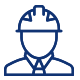 Un personnage avec un casque de chantier