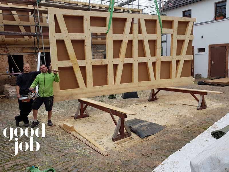 Rekonstruktion einer Fachwerkfront