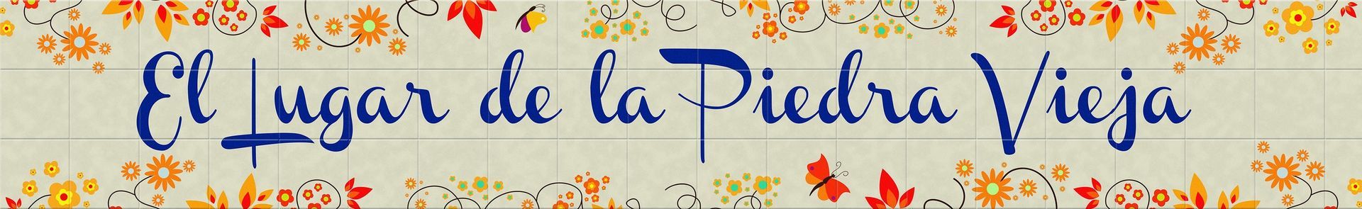 El lugar de la piedra vieja is written on a piece of paper