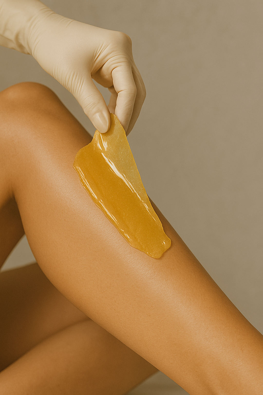 Una mujer está recibiendo un tratamiento de depilación láser en su brazo.