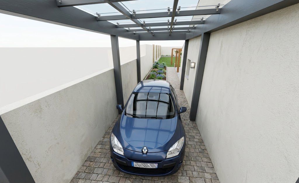 Accès et stationnement couvert