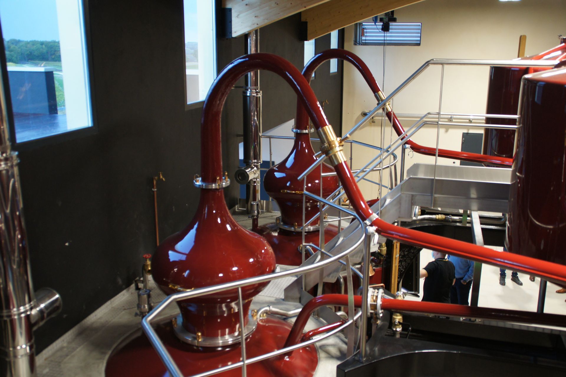 Focus sur alambics rouges