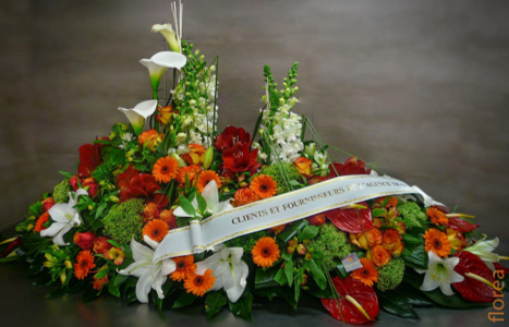 devant de tombe deuil oranger