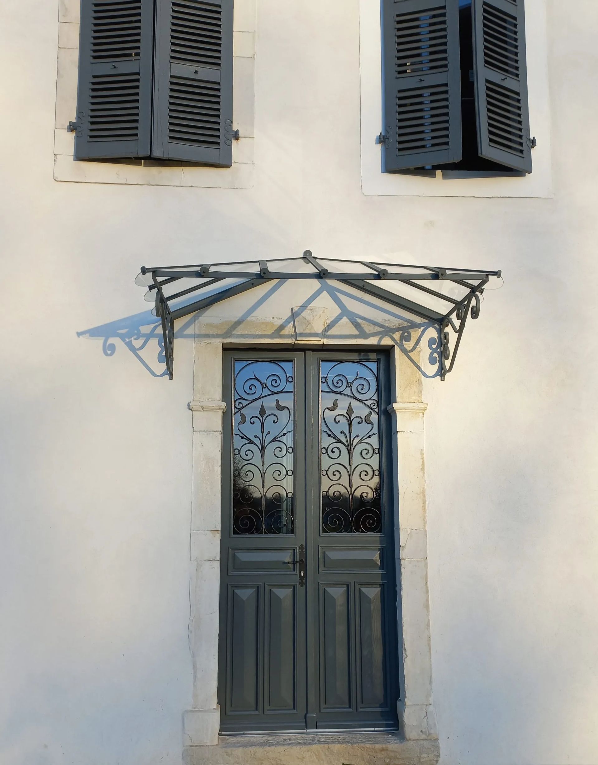 Marquises en verre trempé