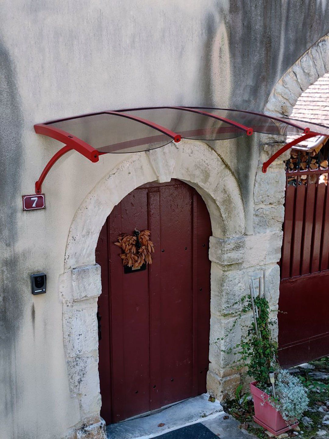 Marquise en polycarbonate