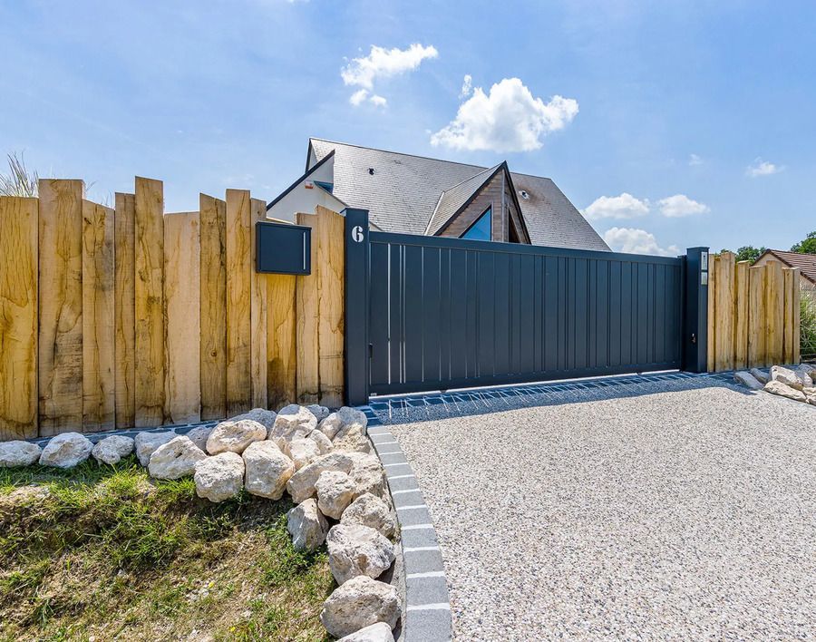 Portail en aluminium coulissant Celina