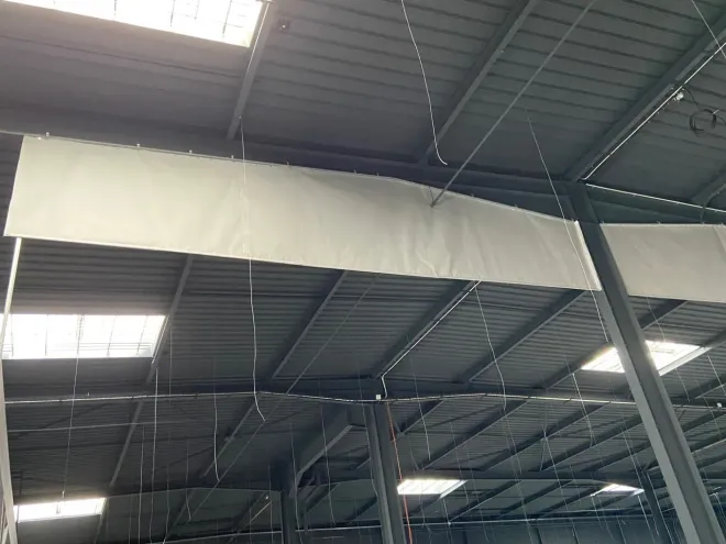 Écran de cantonnement installé chez un professionnel