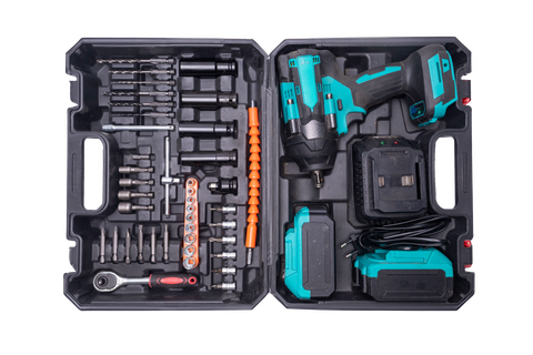 Une boîte à outils ouverte.