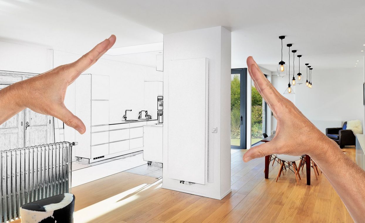 L'espace cuisine est en cours de rénovation