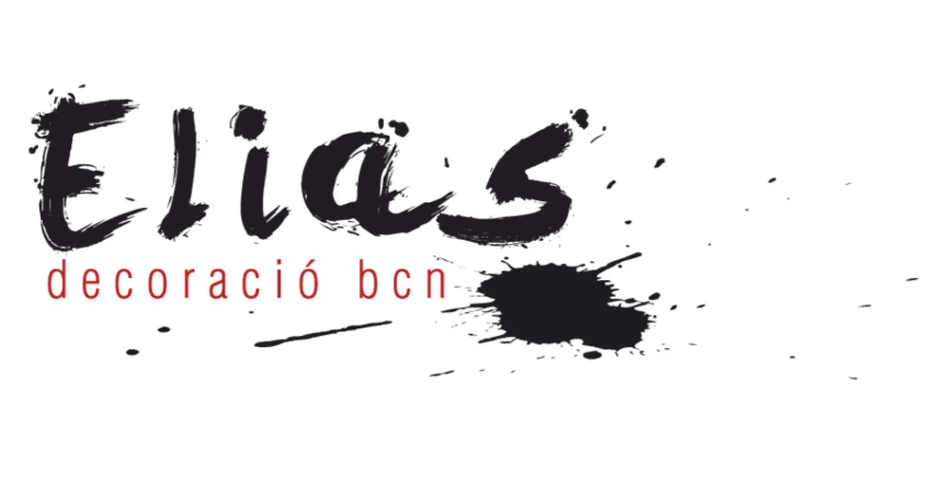 Un logotipo en blanco y negro para Elias Decoratio Bcn