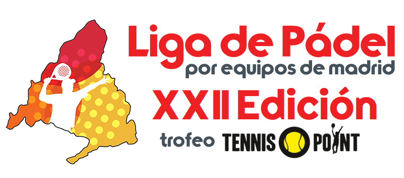 El logotipo de la 22ª edición de la Liga de Pádel por Equipos de Madrid, Trofeo Tennis Point