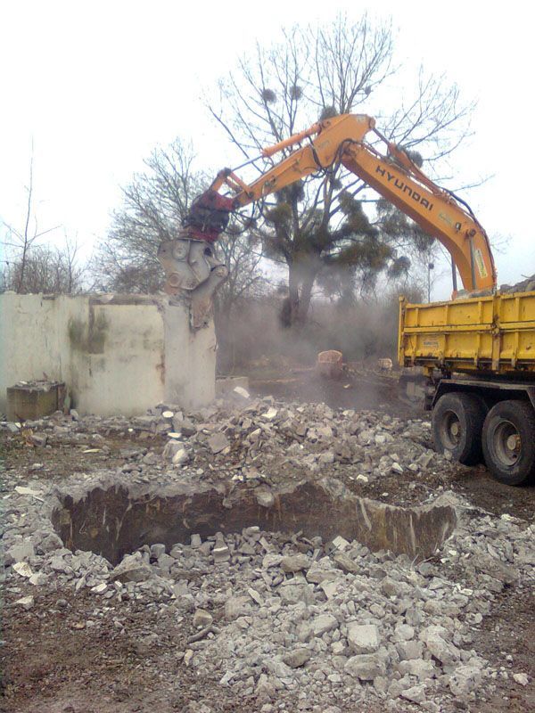 Démolition d'un bâtiment