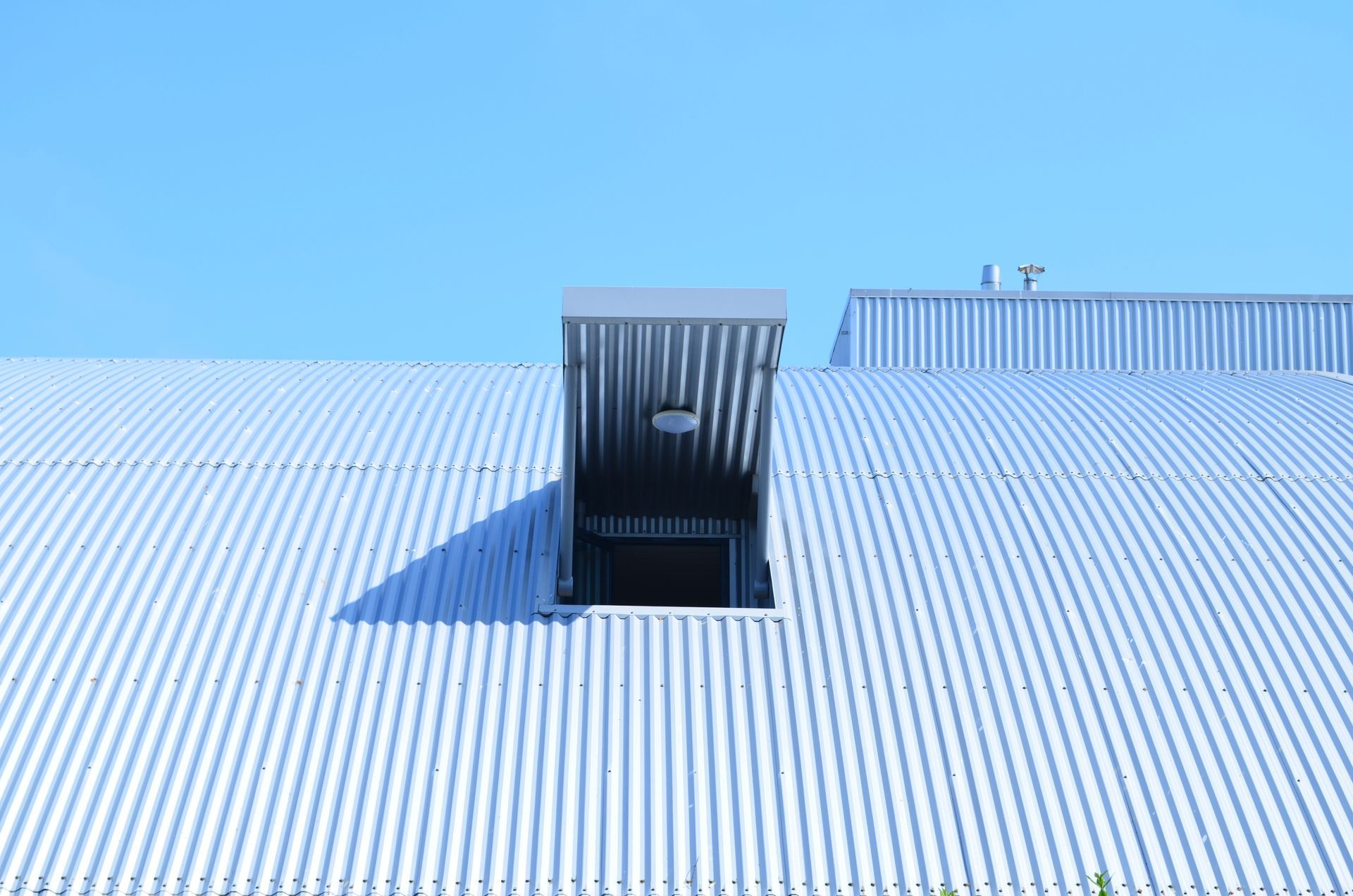 Toiture métallique.