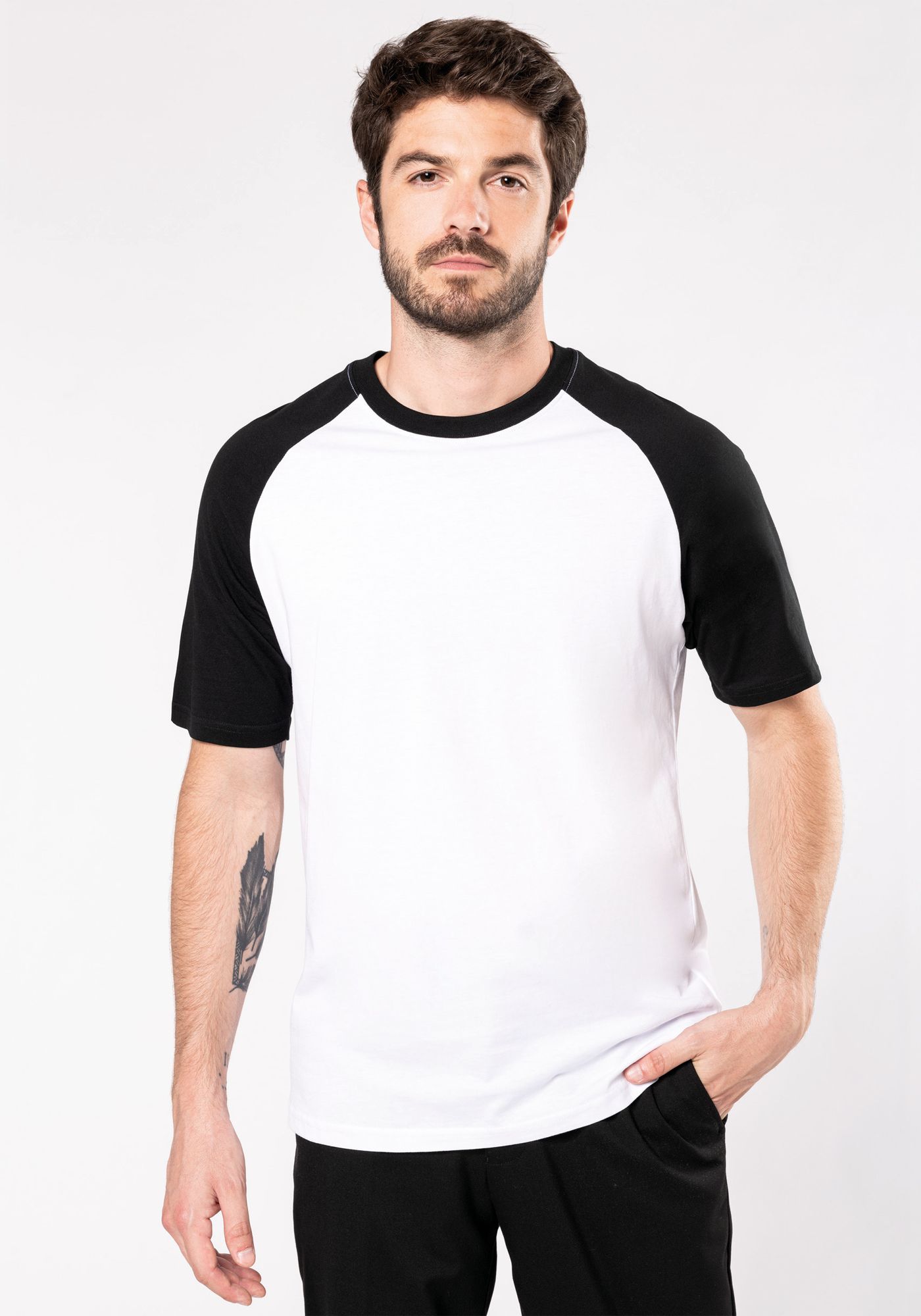 Musta / valkoinen bändipaita - Dayprint