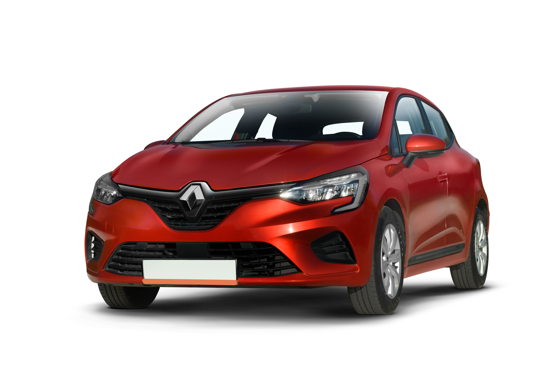 Une voiture Renault Clio rouge