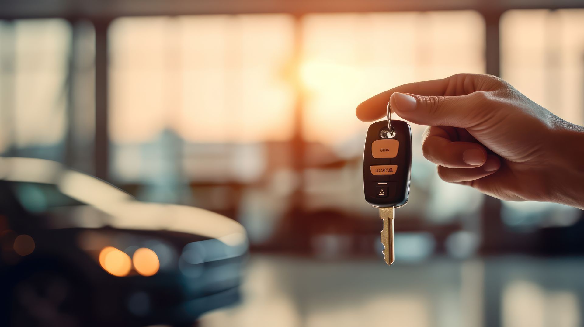 Remise de clés pour la révision d'une voiture électrique