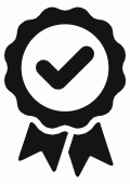 Icon Abzeichen und Checkmark