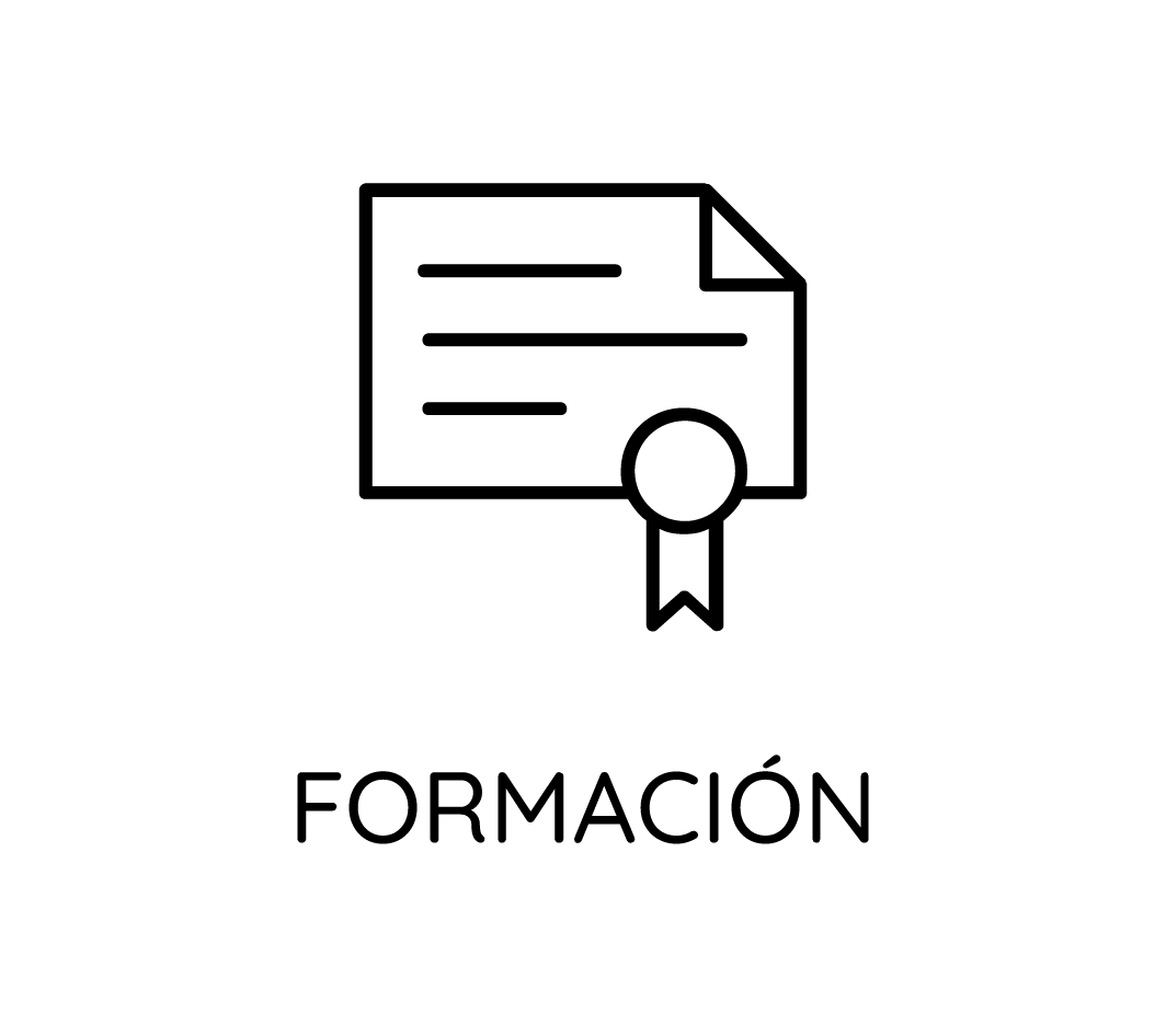 Un icono en blanco y negro de un certificado con una cinta.