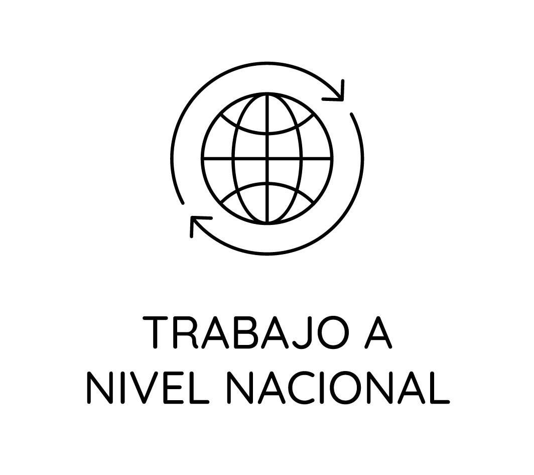 Un icono en blanco y negro de un globo con dos flechas alrededor.