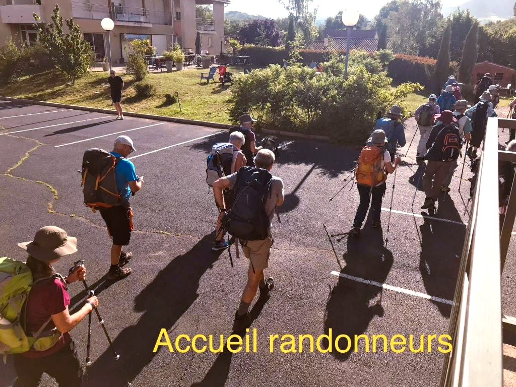Accueil randonneur à l'hôtel