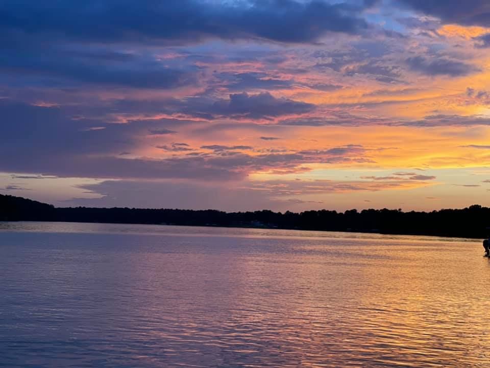 Lake Sinclair, boat, sunset, relax, fire pit, Eatonton, Georgia, lakes, water