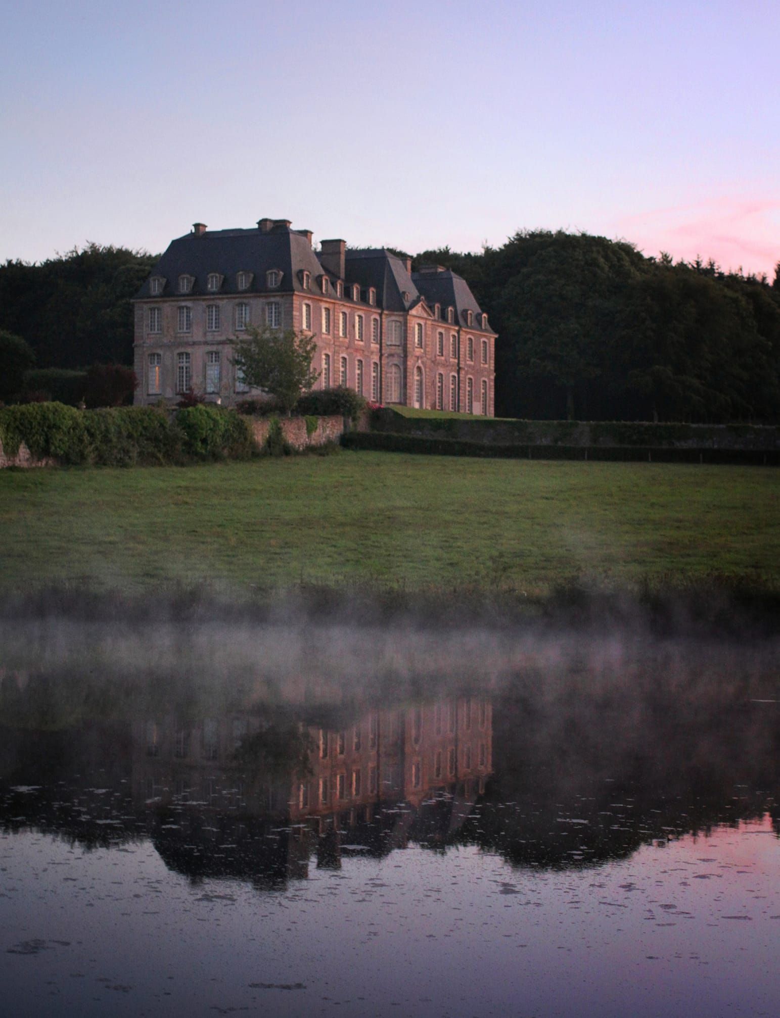 Château avec lac