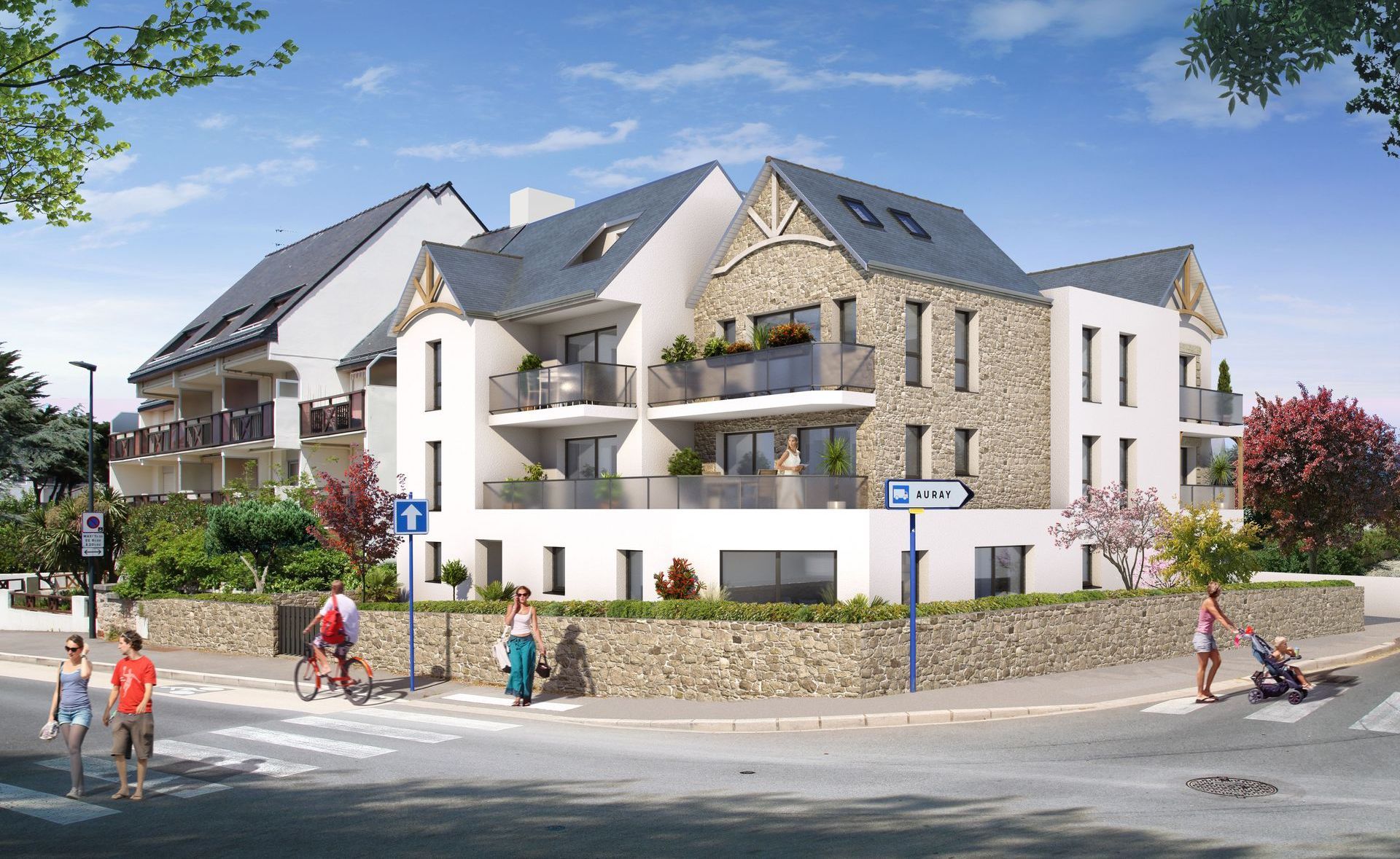 Simulation graphique d'un immeuble de 2 étages