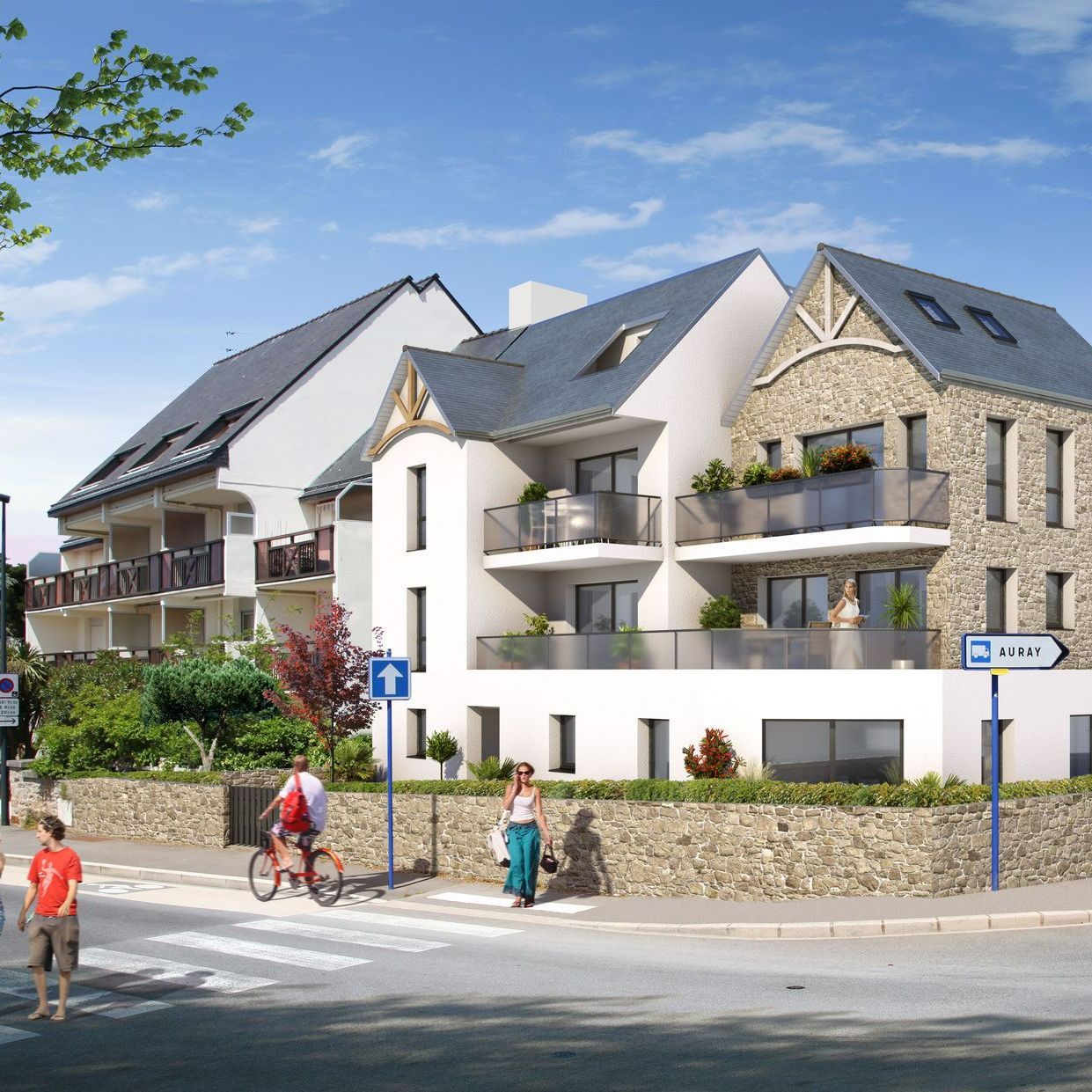 Un immeuble de 2 étages