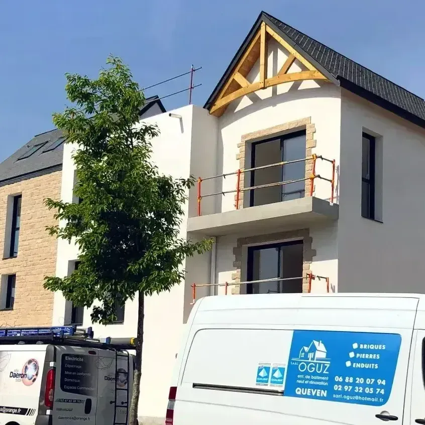 Logement collectif en cours de construction