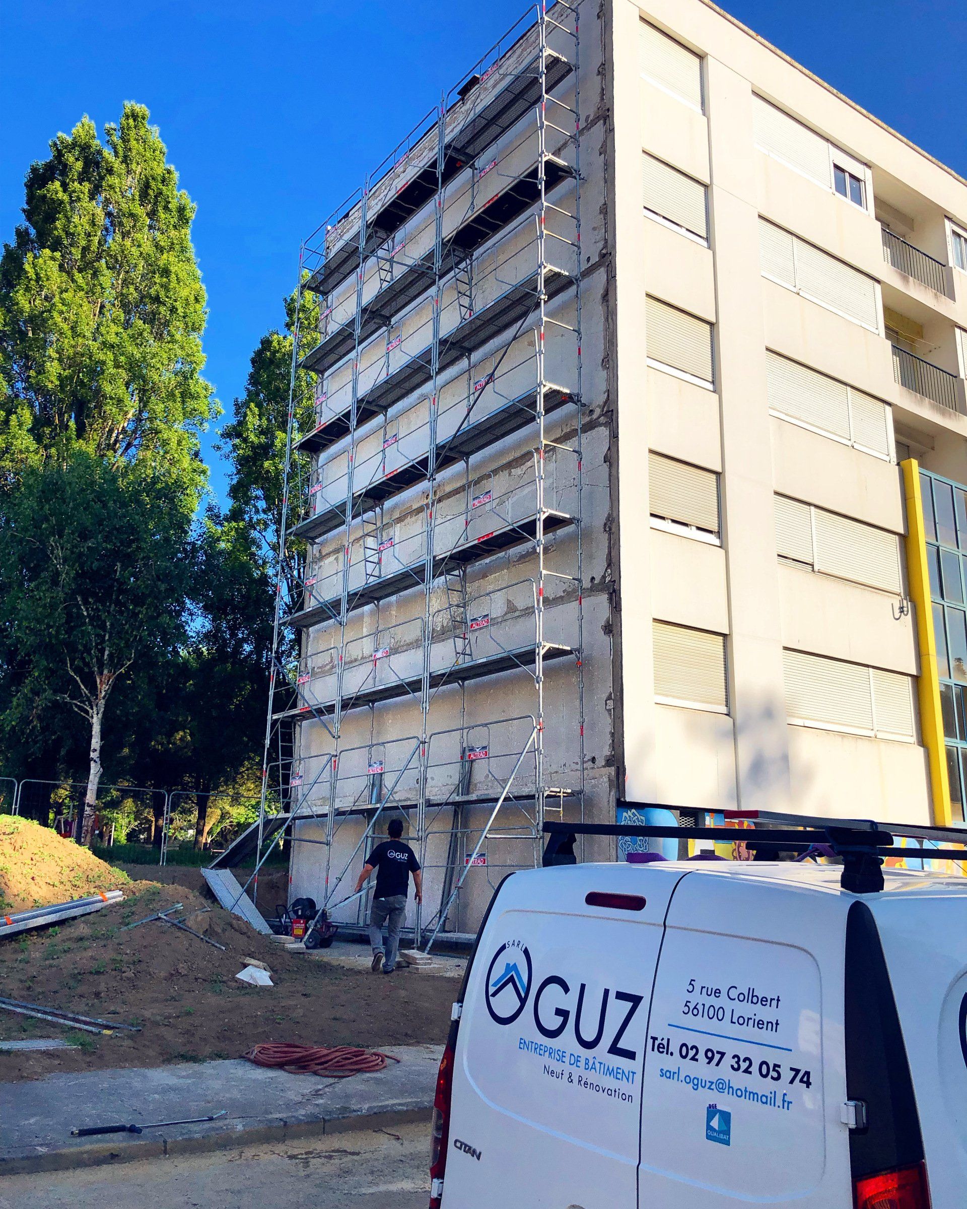 Un immeuble en cours de rénovation