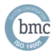 El logotipo de BMC tiene certificación ISO 14001.