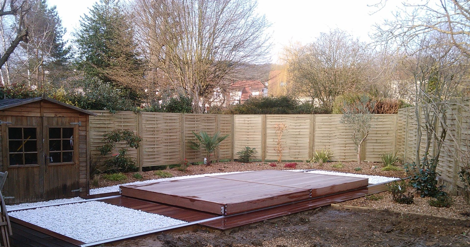 Terrasse en bois finie