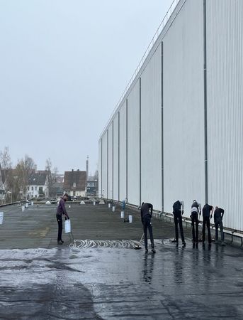 Fassade und Dach Werkshalle, Dachabdichtung Allmann