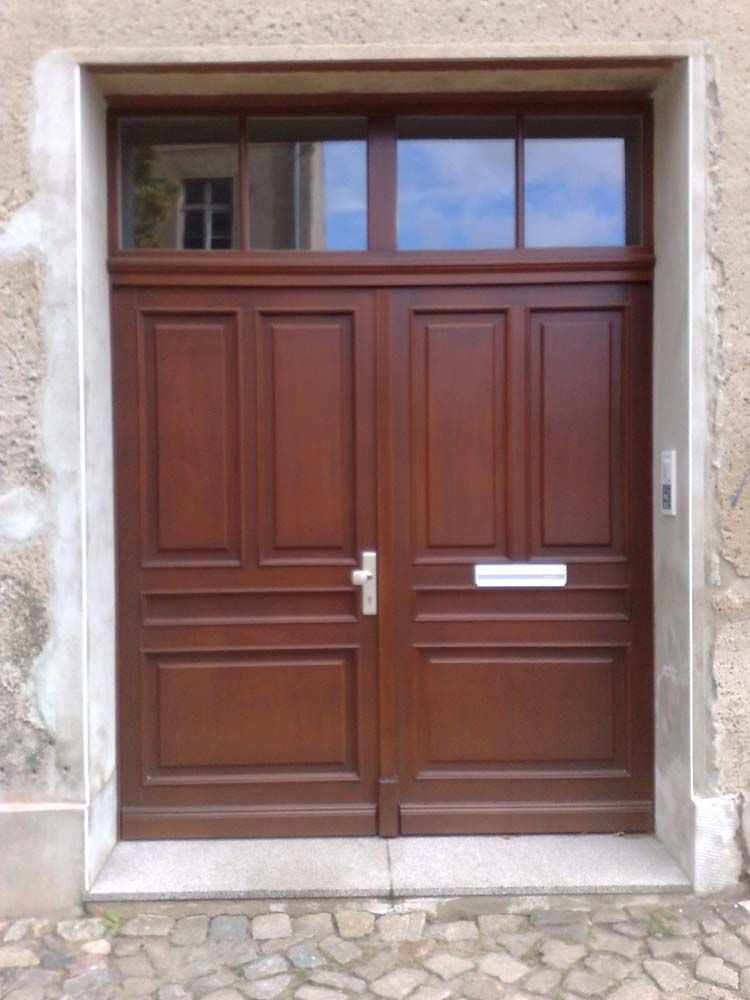 doppeltür aus holz