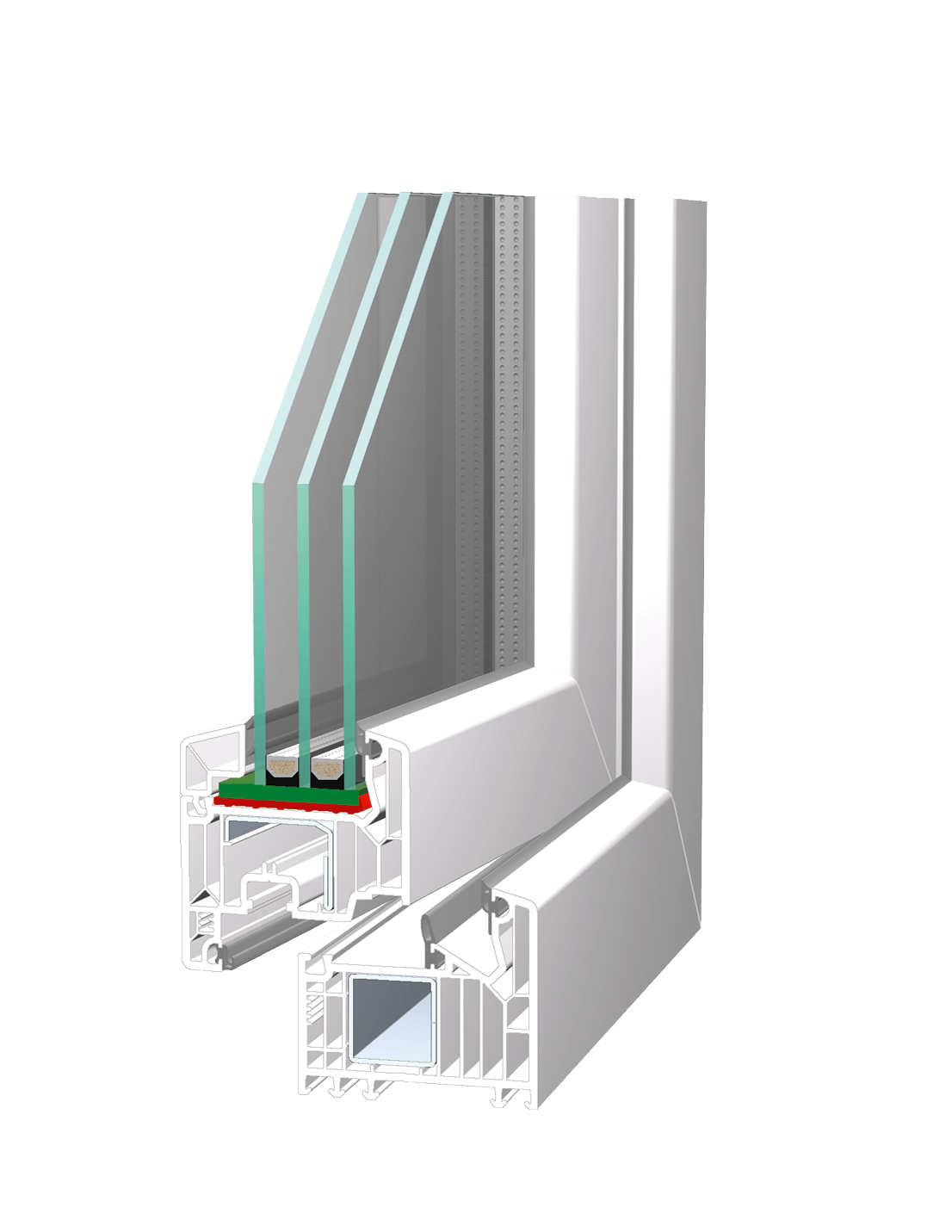 kunststofffenster rahmen dreifachverglasung