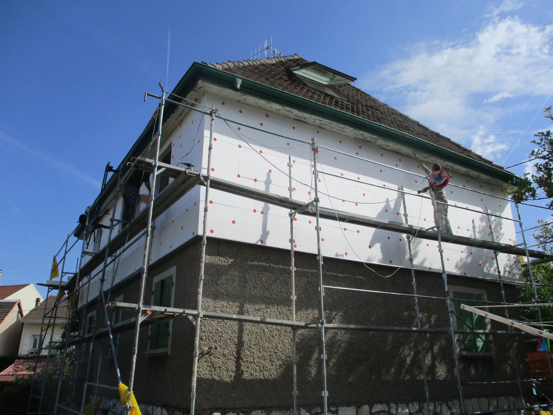 Sablage murs extérieurs