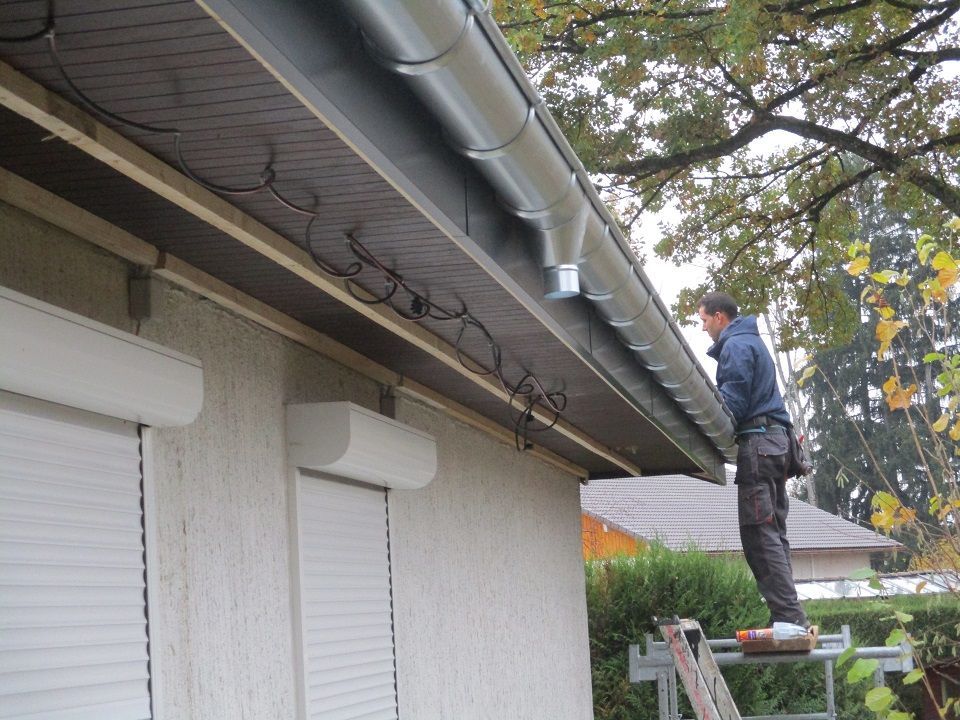 Pose de gouttières