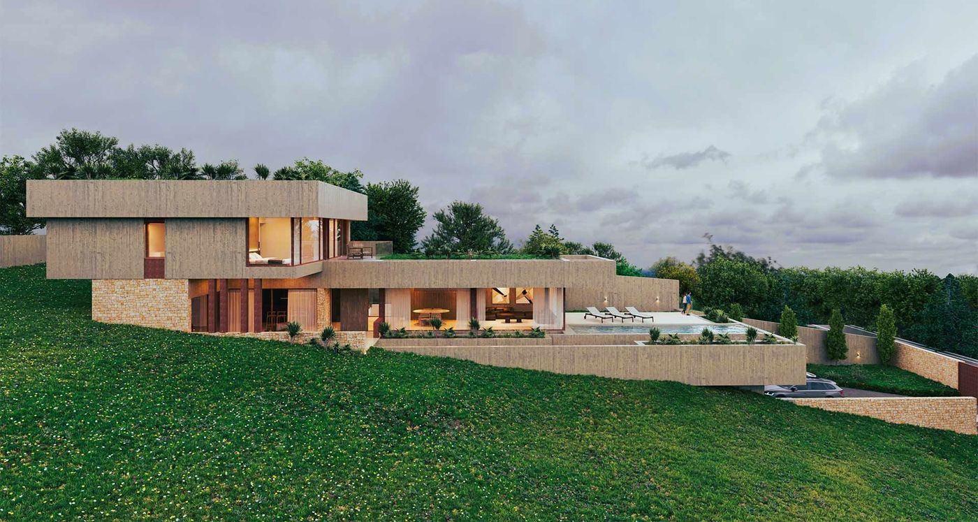 Casa moderna de concreto