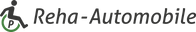 Ein Logo für Reha-Automobile mit einer Person im Rollstuhl