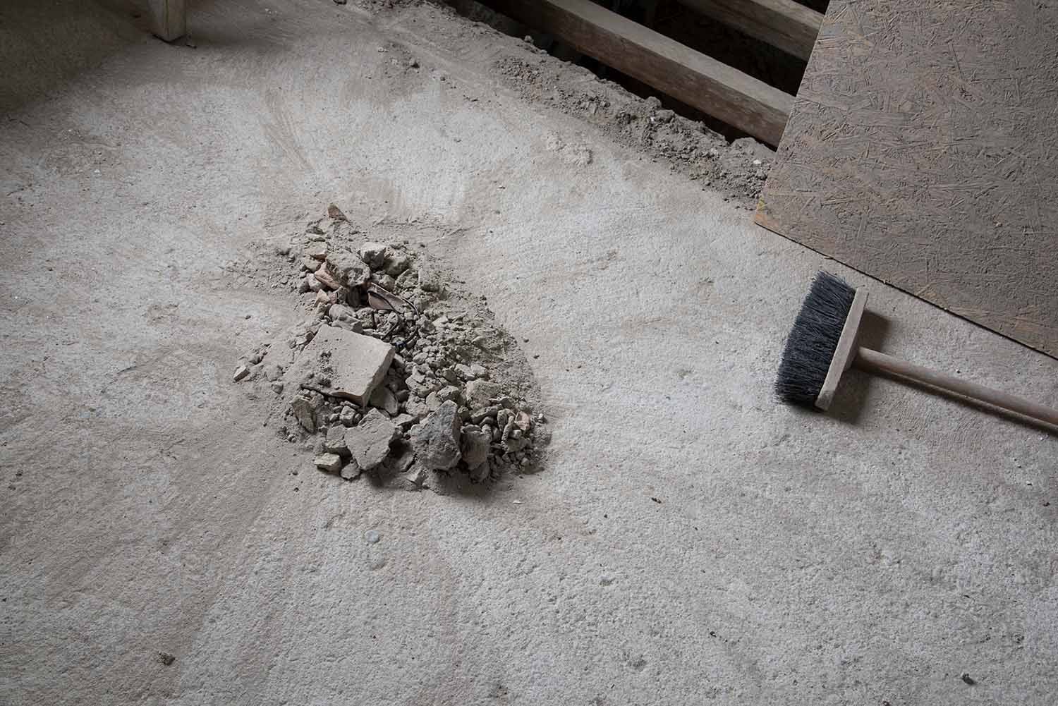 Des déchets assemblés pour être ramassé