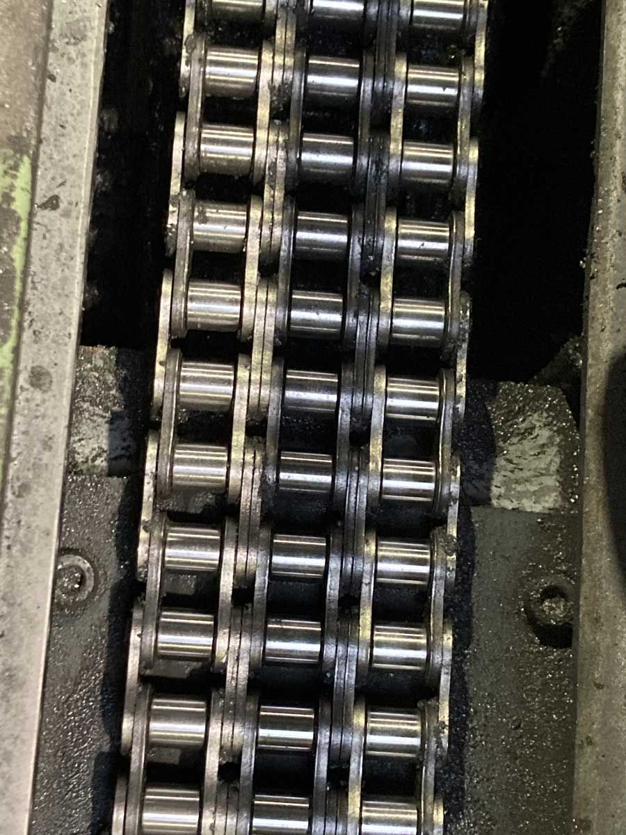 Rails après nettoyage par cyogénisation