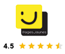 Logo avis Pages Jaunes redirigeant vers les avis Pages Jaunes de l'auto-école KAYA